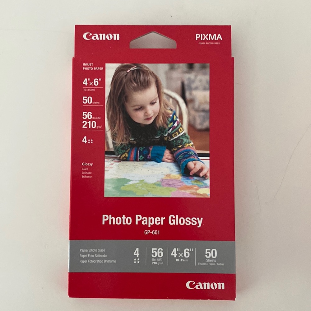 Canon photo glossy paper 4 x 6